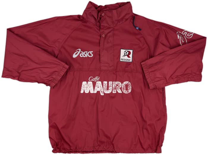 2002-03 Reggina Asics Hooded 1/4 Zip Rain Jacket - 5/10 - (L)