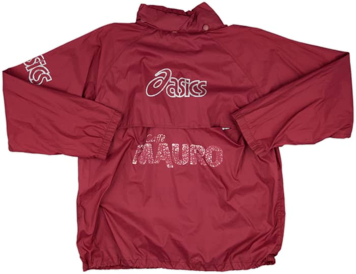 2002-03 Reggina Asics Hooded 1/4 Zip Rain Jacket - 5/10 - (L)