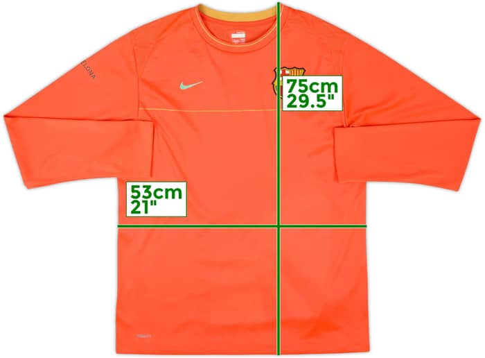 2008-09 Barcelona Nike Training L/S Shirt - 8/10 - (L)
