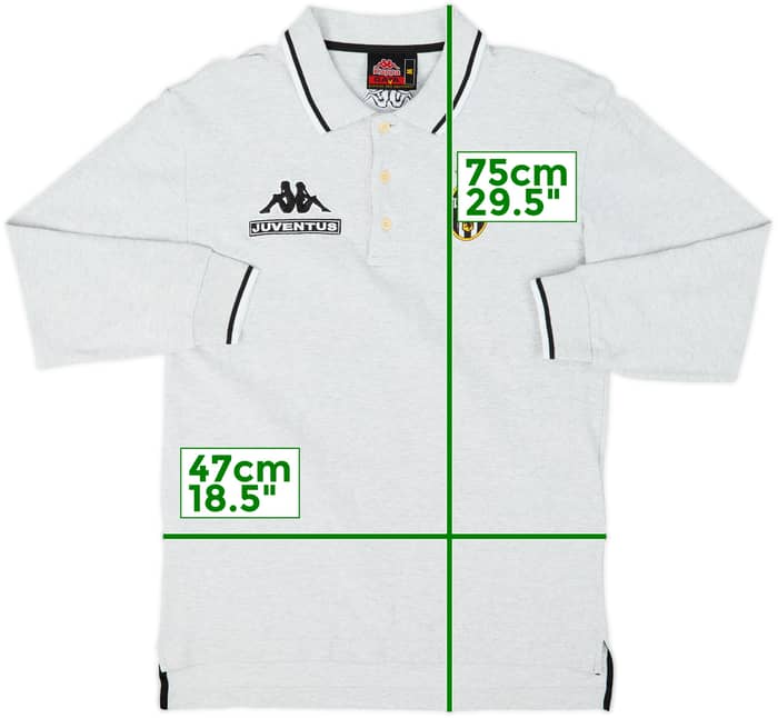 1999-00 Juventus Kappa Polo L/S Shirt - 10/10 - (M)