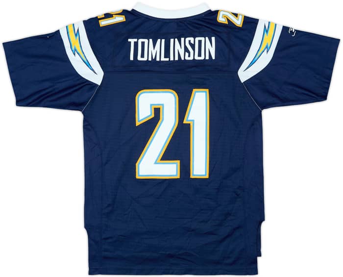 2007 San Diego Chargers Tomlinson #21 Reebok Premier Home Jersey - 6/10 - (L.Boys)
