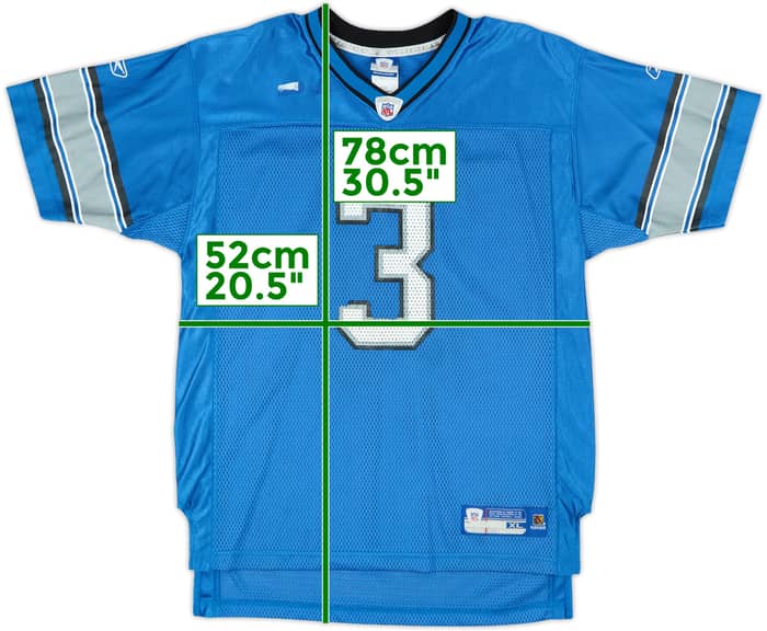 2005 Detroit Lions Harrington #3 Reebok On Field Home Jersey - 5/10 - (XL.Boys)