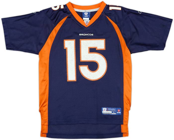 2010-11 Denver Broncos Tebow #15 Reebok On Field Home Jersey - 9/10 - (L.Boys)