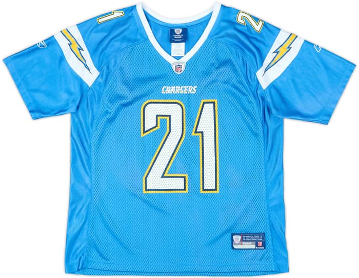 2008-09 San Diego Chargers Tomlinson #21 Reebok On Field Alternate Jersey Womens - 9/10 - (L)
