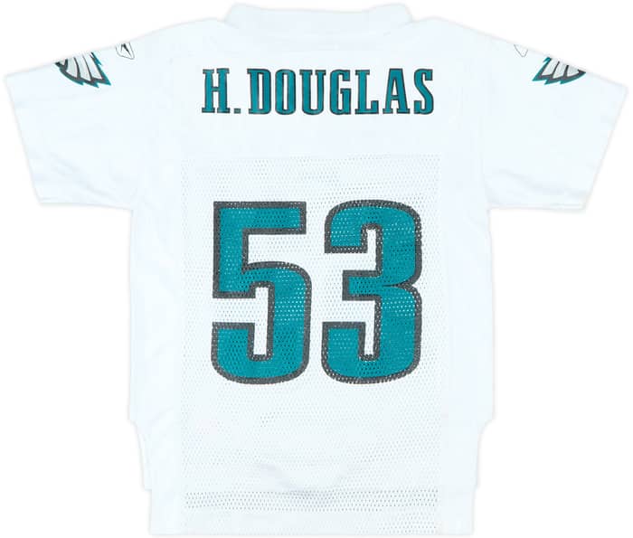 2002 Philadelphia Eagles H.Douglas #53 Reebok On Field Away Jersey - 7/10 - (S.Boys)