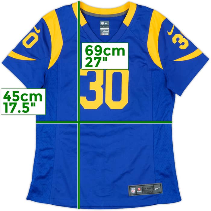 2018-19 LA Rams Gurley II #30 Nike Game Home Jersey Womens - 9/10 - (M)