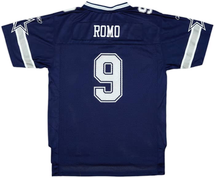 2008-11 Dallas Cowboys Romo #9 Reebok On Field Home Jersey - 8/10 - (XL.Boys)