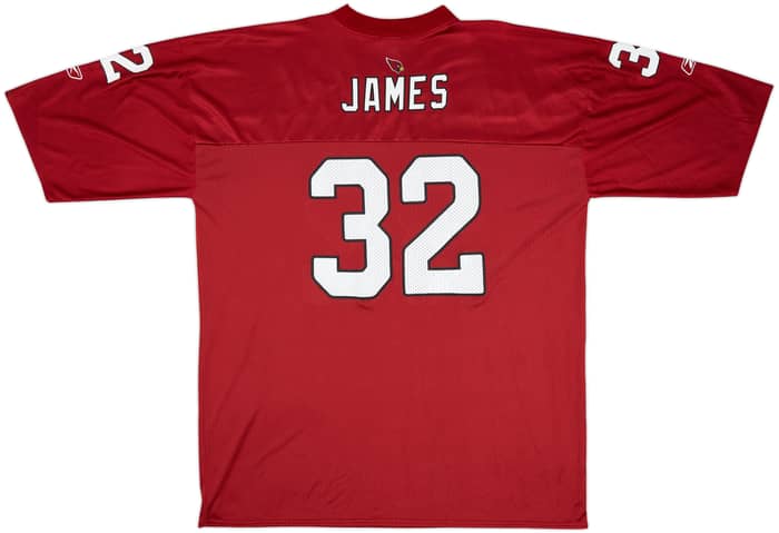2006 Arizona Cardinals James #32 Reebok Replica Home Jersey - 7/10 - (XXL)