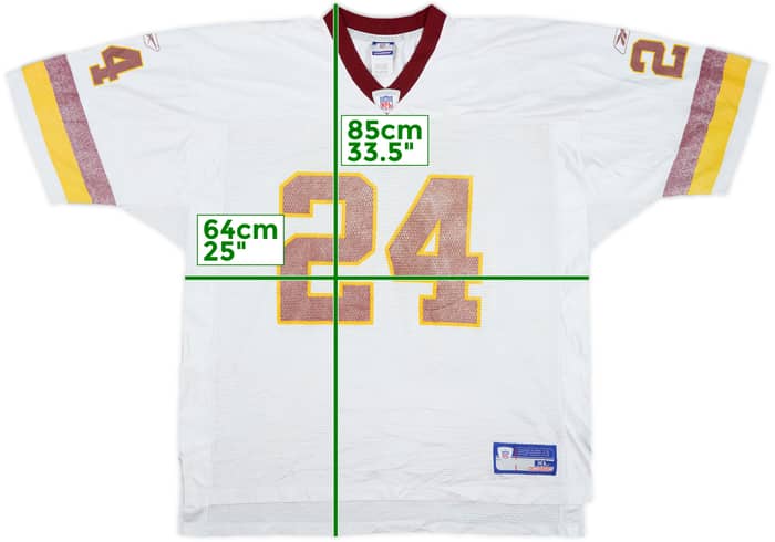 2002-03 Washington Redskins Bailey #24 Reebok On Field Away Jersey - 4/10 - (XL)