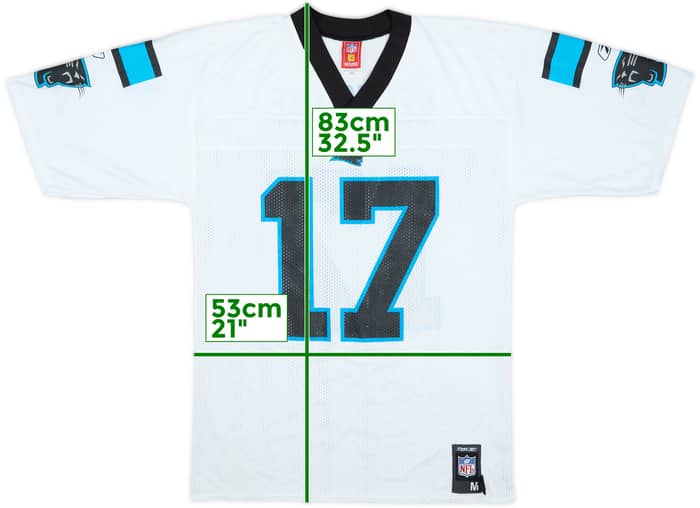 2007 Carolina Panthers Delhomme #17 Reebok Replica Away Jersey - 9/10 - (M)