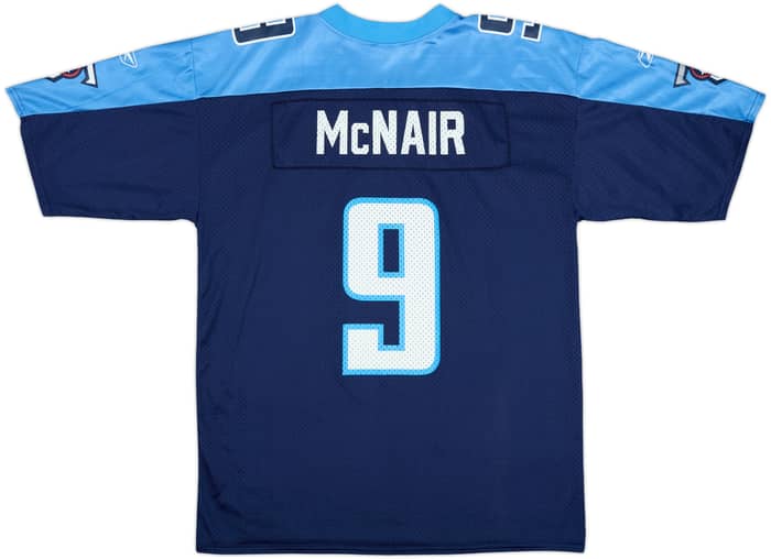 2001 Tennessee Titans McNair #9 Reebok Home Jersey - 9/10 - (L)