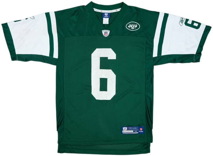 2009-11 New York Jets Sanchez #6 Reebok On Field Home Jersey - 8/10 - (M)