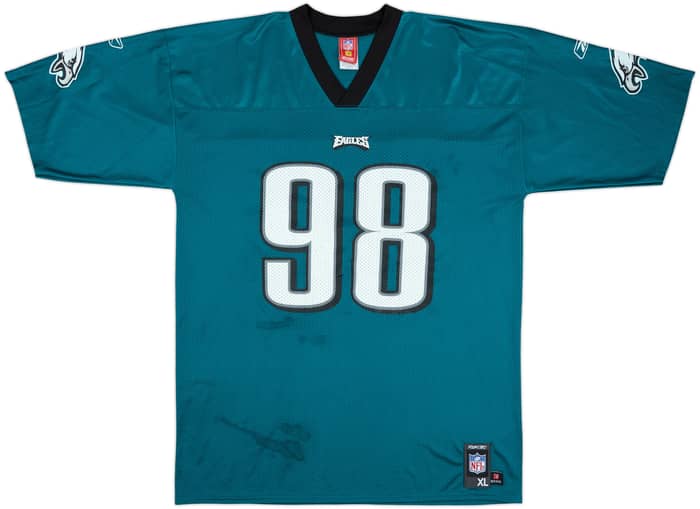 2007 Philadelphia Eagles Patterson #98 Reebok Replica Home Jersey - 6/10 - (XL)
