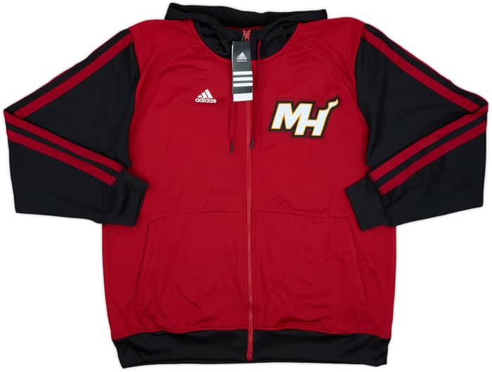 2013-14 Miami Heat adidas Full-Zip Hooded Sweat Top (XL)