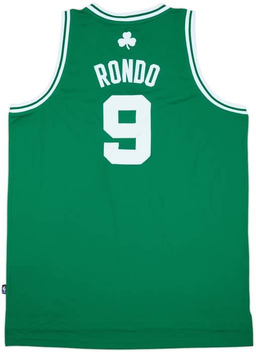 2010-14 Boston Celtics Rondo #9 adidas Swingman Away Jersey (XXL)