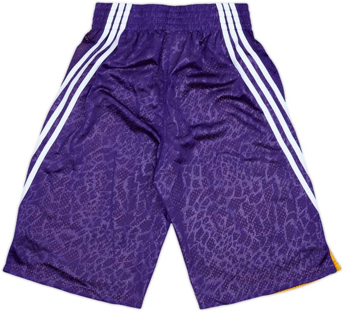 2013-14 LA Lakers adidas Reversible Training Shorts (S)