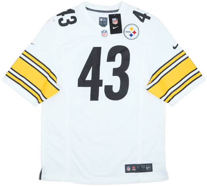 2012-14 Pittsburgh Steelers Polamalu #43 Nike Game Away Jersey (L)