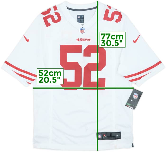2012-14 San Francisco 49ers Willis #52 Nike Game Away Jersey (S)