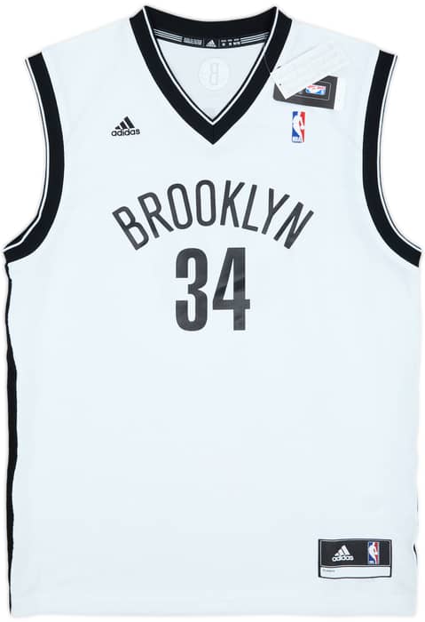 2013-14 Brooklyn Nets Pierce #34 adidas Home Jersey (M)