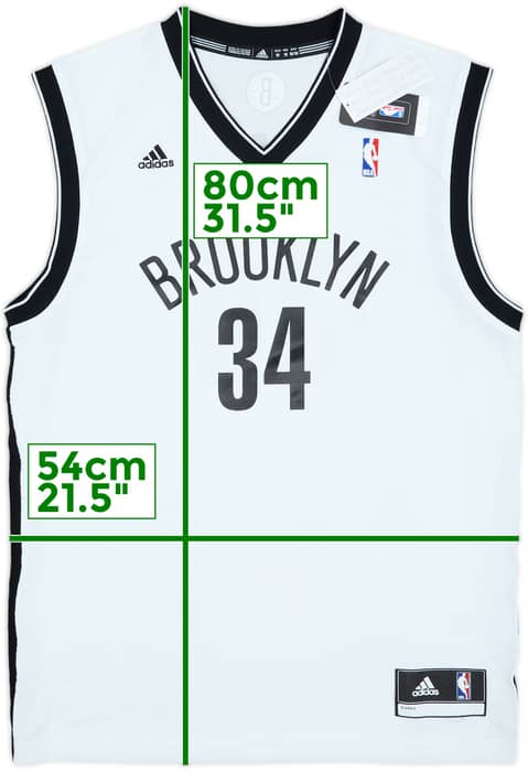 2013-14 Brooklyn Nets Pierce #34 adidas Home Jersey (M)