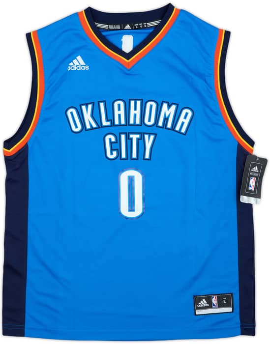 2014-17 Oklahoma City Thunder Westbrook #0 adidas Away Jersey (L.Boys)