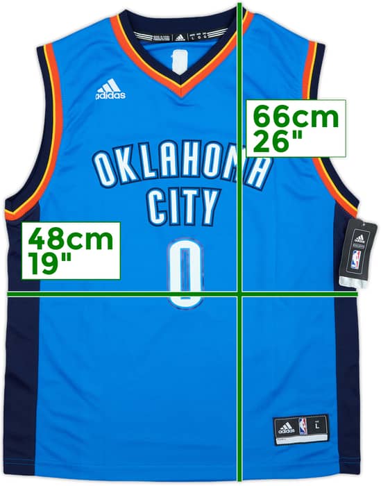 2014-17 Oklahoma City Thunder Westbrook #0 adidas Away Jersey (L.Boys)