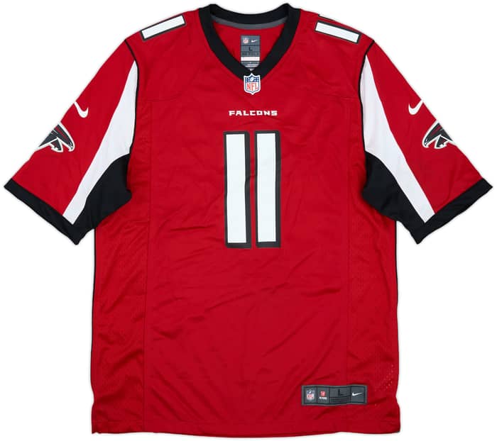 2012-16 Atlanta Falcons Jones #11 Nike Game Home Jersey - 6/10 - (L)