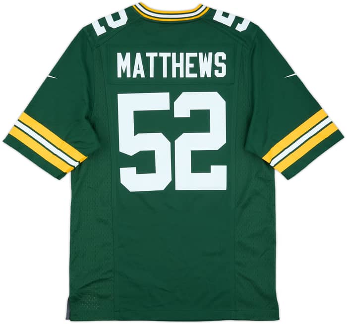 2012-18 Green Bay Packers Matthews #52 Nike Game Home Jersey - 6/10 - (S)