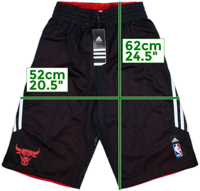 2013-14 Chicago Bulls adidas Reversible Training Shorts (S)