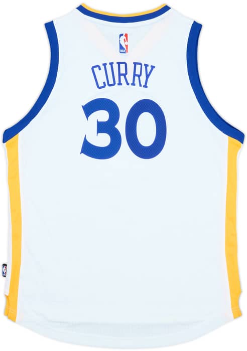 2014-17 Golden State Warriors Curry #30 adidas Swingman Home Jersey - 8/10 - (L.Boys)