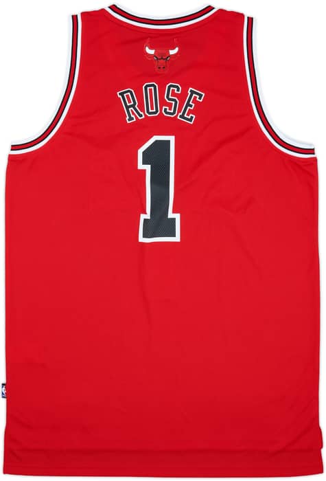 2010-14 Chicago Bulls Rose #1 adidas Swingman Away Jersey (L)