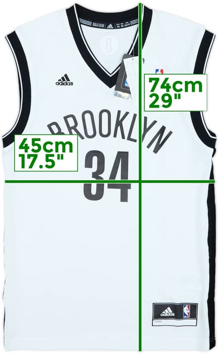 2013-14 Brooklyn Nets Pierce #34 adidas Home Jersey (XS)