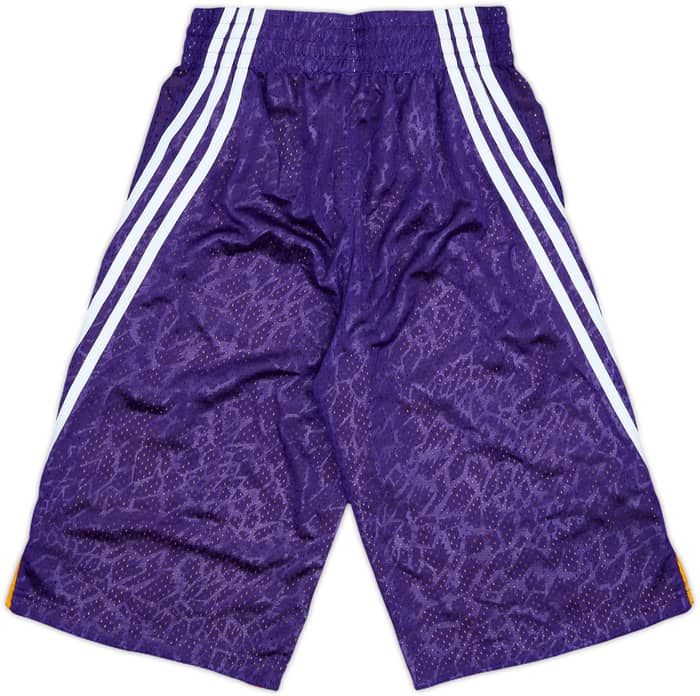2013-14 LA Lakers adidas Reversible Training Shorts (XS)
