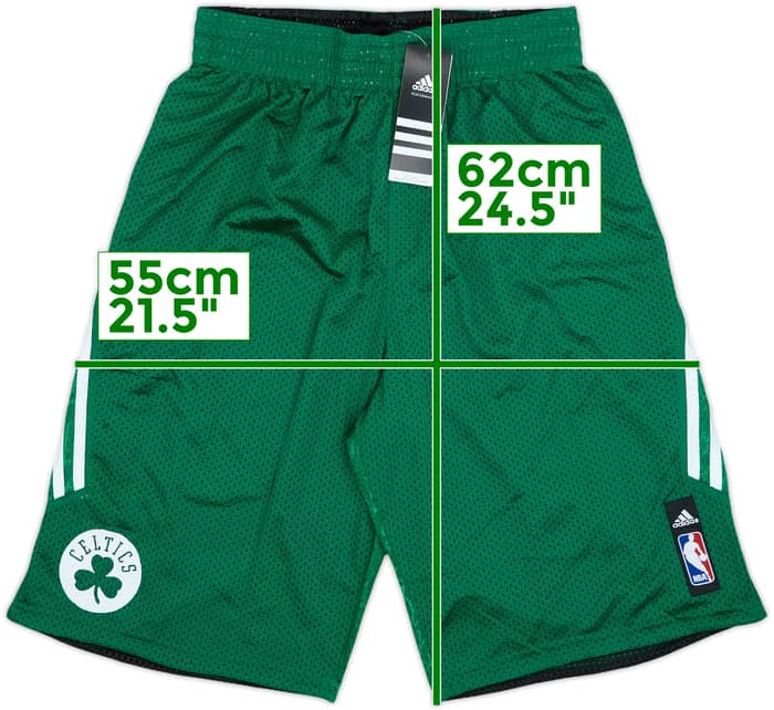 2013-14 Boston Celtics adidas Reversible Training Shorts (M)