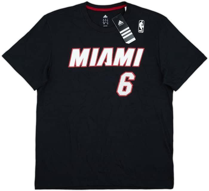 2013-14 Miami Heat LeBron James #6 adidas Tee (L)