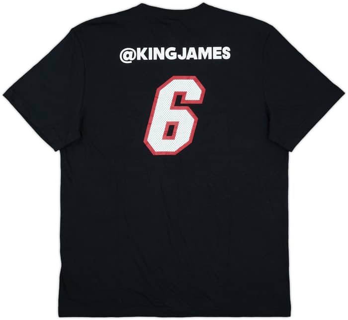 2013-14 Miami Heat LeBron James #6 adidas Tee (L)