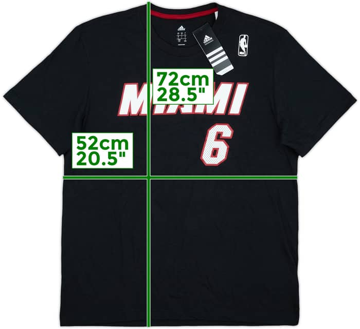 2013-14 Miami Heat LeBron James #6 adidas Tee (L)