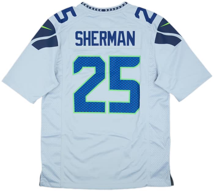 2012-17 Seattle Seahawks Sherman #25 Nike Game Alternate Jersey - 8/10 - (M)