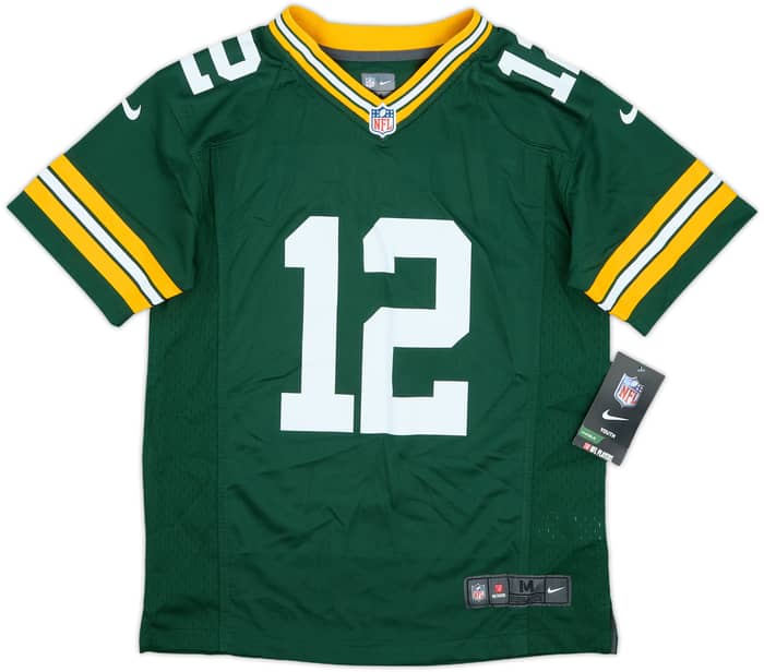 2012-22 Green Bay Packers Rodgers #12 Nike Game Home Jersey (M.Boys)