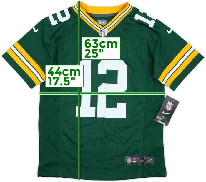 2012-22 Green Bay Packers Rodgers #12 Nike Game Home Jersey (M.Boys)