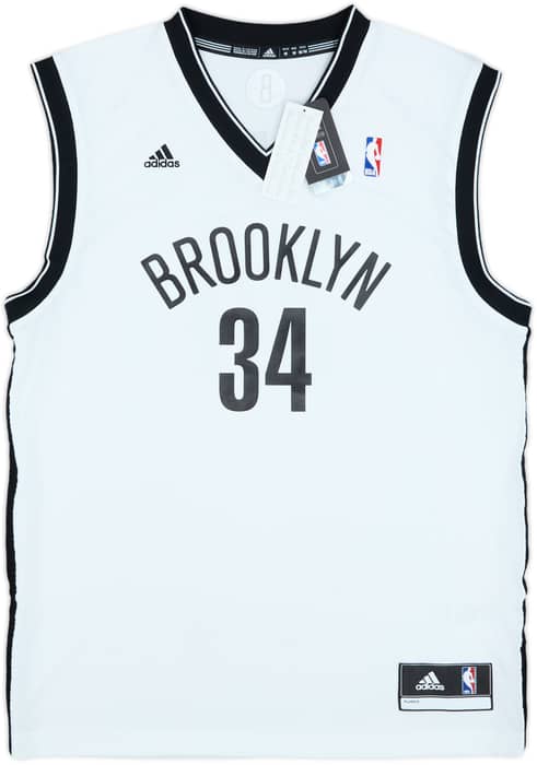 2013-14 Brooklyn Nets Pierce #34 adidas Home Jersey (M)