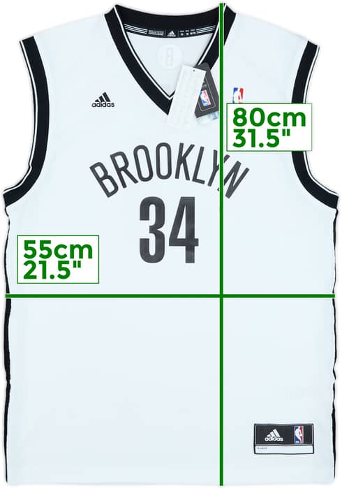 2013-14 Brooklyn Nets Pierce #34 adidas Home Jersey (M)