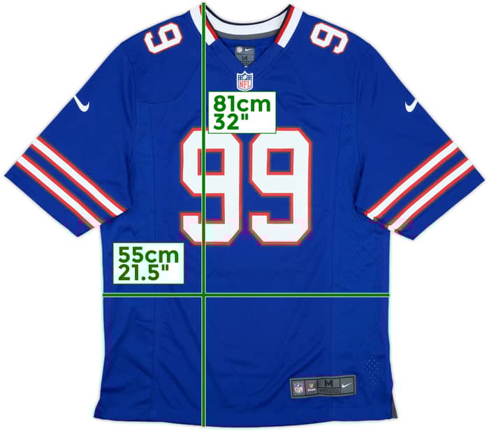 2012-17 Buffalo Bills Dareus #99 Nike Game Home Jersey - 10/10 - (M)
