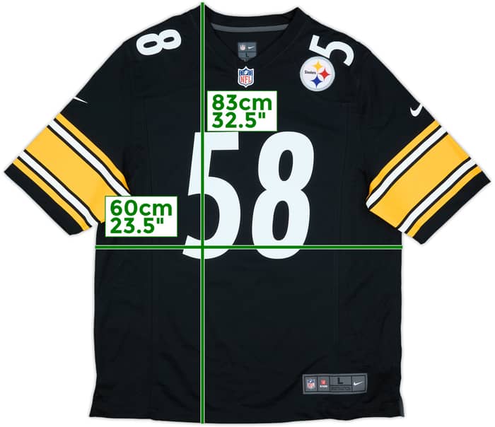 2012 Pittsburgh Steelers Lambert #58 Nike Game Home Jersey (L)