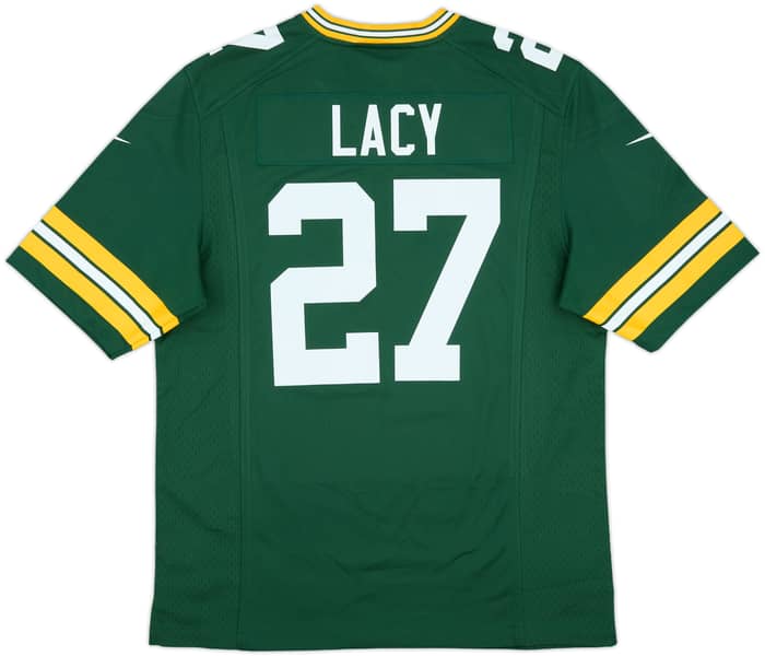 2013-16 Green Bay Packers Lacy #27 Nike Game Home Jersey - 7/10 - (M)