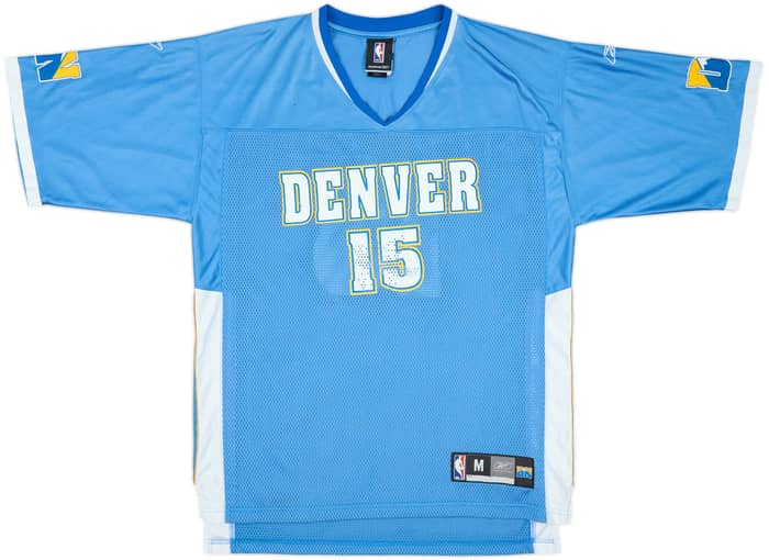 2005-06 Denver Nuggets Anthony #15 Reebok Football Jersey - 7/10 - (M)