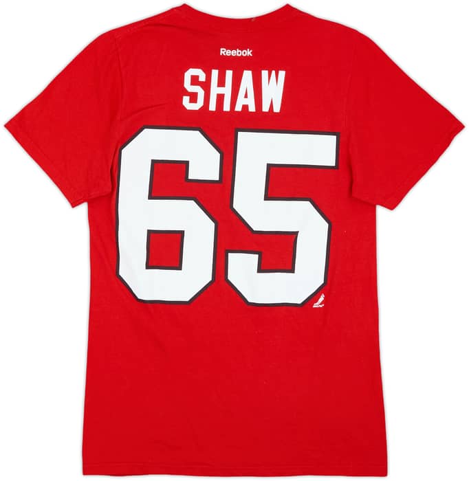 2012-13 Chicago Blackhawks Shaw #65 Reebok Tee - 8/10 - (S)