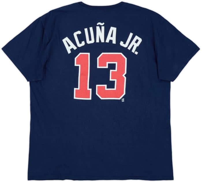 2019 Atlanta Braves Acuna Jr #13 Majestic Tee - 5/10 - (XL)