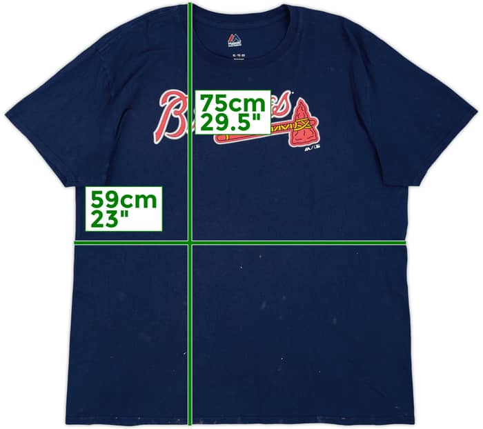2019 Atlanta Braves Acuna Jr #13 Majestic Tee - 5/10 - (XL)