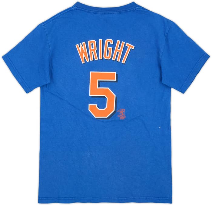 2006 New York Mets Wright #5 Majestic Tee - 4/10 - (M.Boys)